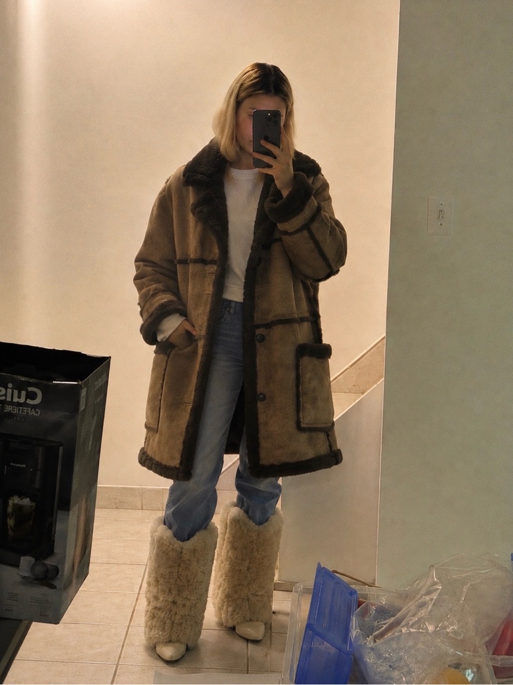 genuine sheepskin coat